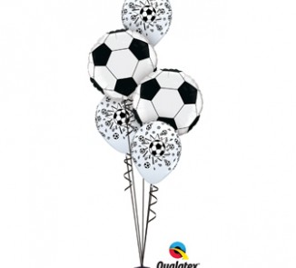 Balloon Bouquets |Football | Soccer | Black and white