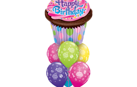 Balloon Bouquets | Cupcake |Birthday Princess | Pink